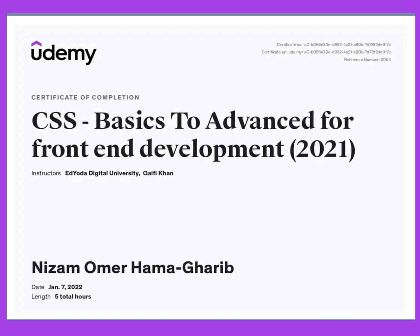 CSS Styling Techniques certification